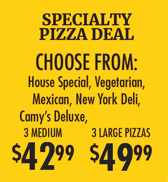 CAMY'S PIZZA - 14 Reviews - 103-20759 40 Avenue, Langley, British